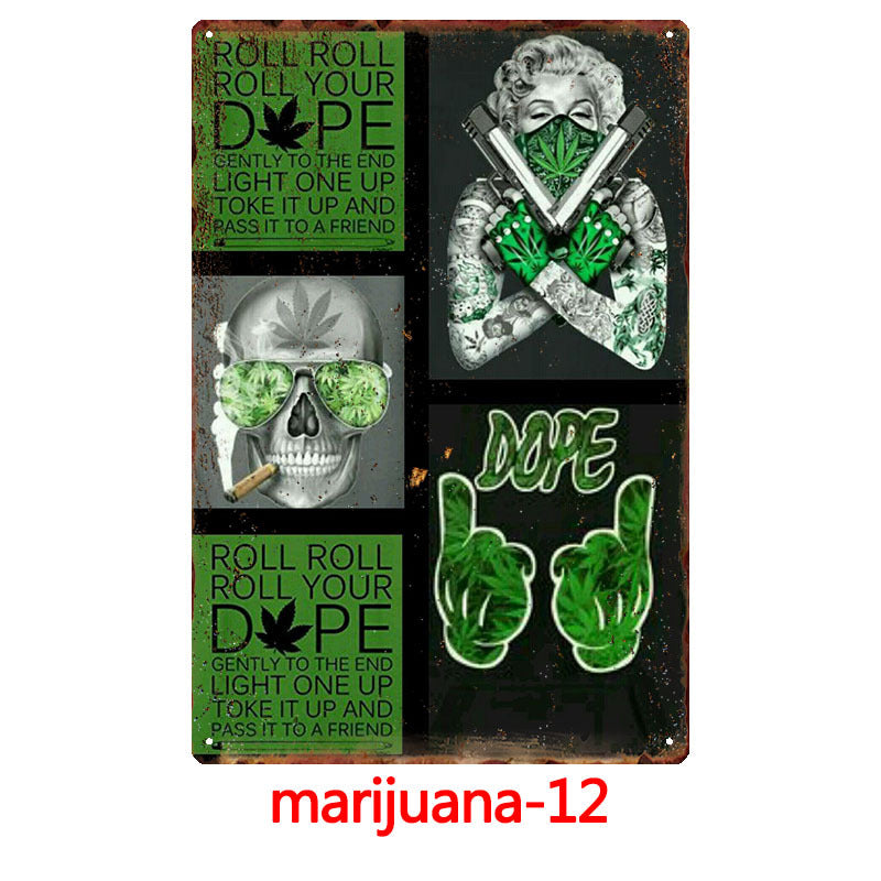 420 Metal Tin Sign Collection - Multiple Variants
