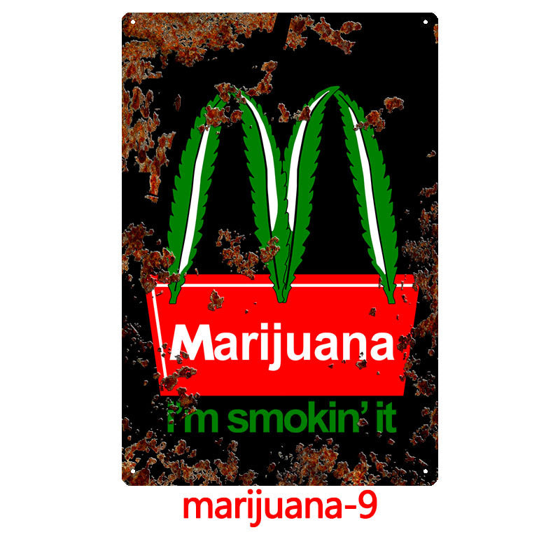 420 Metal Tin Sign Collection - Multiple Variants