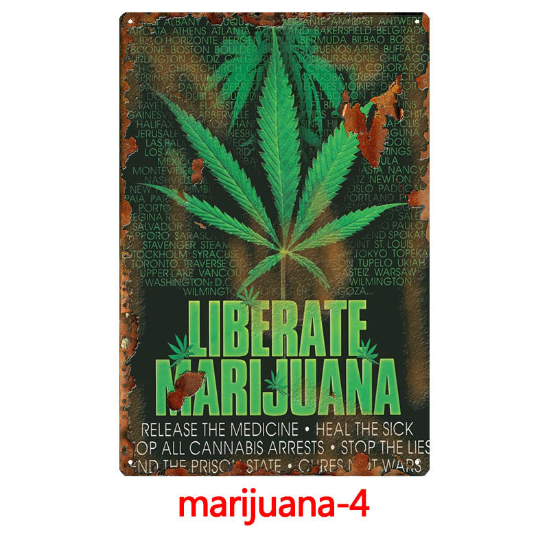 420 Metal Tin Sign Collection - Multiple Variants
