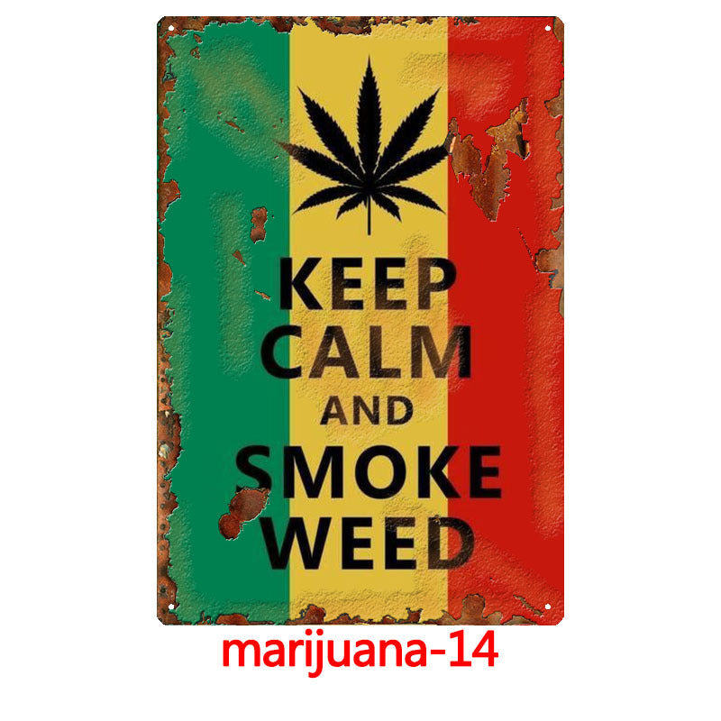 420 Metal Tin Sign Collection - Multiple Variants