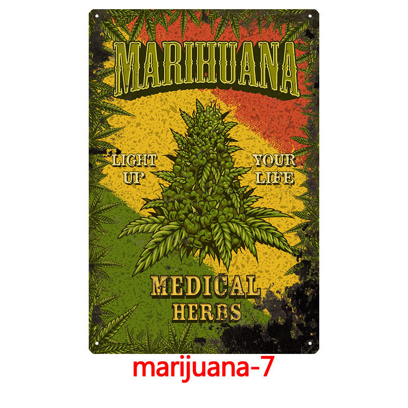 420 Metal Tin Sign Collection - Multiple Variants