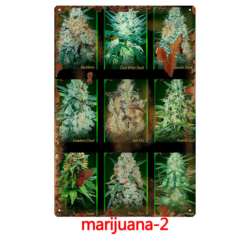 420 Metal Tin Sign Collection - Multiple Variants