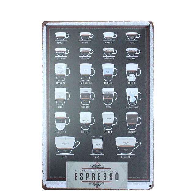 Kitchen Metal Tin Sign Collection - Multiple Variants