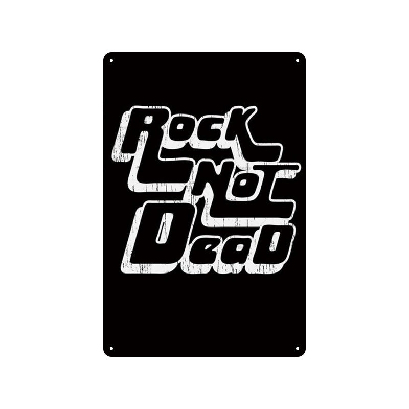 Rock Music Retro Tin Painting Cafe Background Wall Bar Frameless Decorative Painting