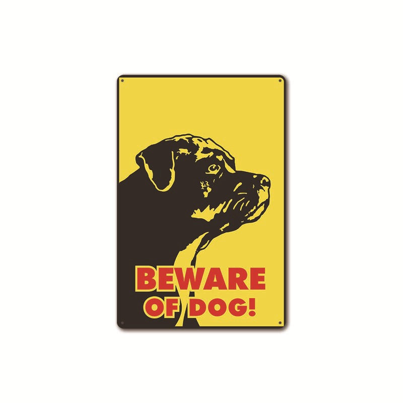 Beware of Dog Metal Tin Sign Collection- Multiple Variants
