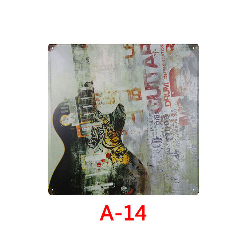 Retro Tin Painting Bar Home KTV Mural Wall Hanging Tin Metal Poster Creative Custom Tin Painting