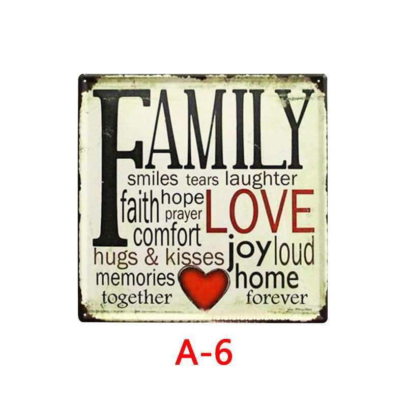 Retro Tin Painting Bar Home KTV Mural Wall Hanging Tin Metal Poster Creative Custom Tin Painting