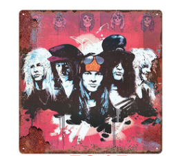 Guns N' Roses Metal Tin Sign Collection - Multiple Variants