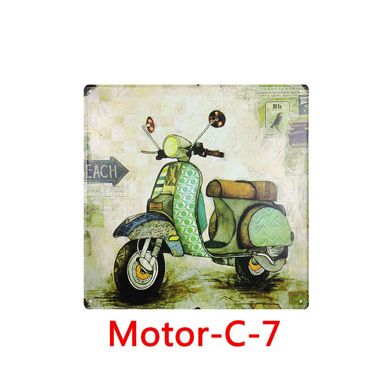 Retro Tin Painting Bar Home Ktv Mural Wall Hanging Metal Tin Poster Creative Custom Tin Painting