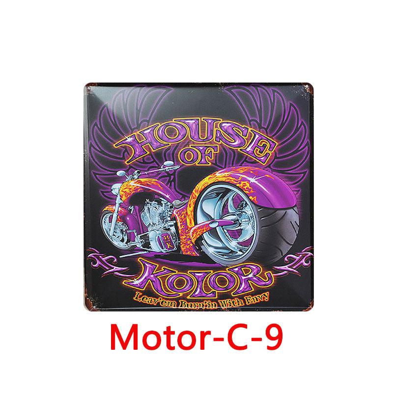 Retro Tin Painting Bar Home Ktv Mural Wall Hanging Metal Tin Poster Creative Custom Tin Painting