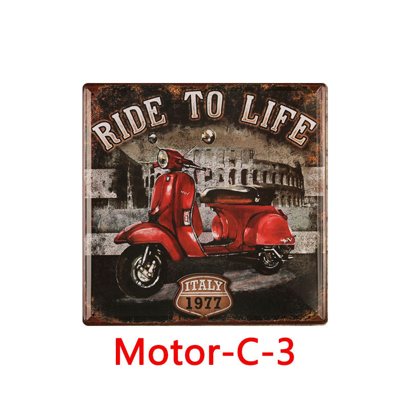 Retro Tin Painting Bar Home Ktv Mural Wall Hanging Metal Tin Poster Creative Custom Tin Painting