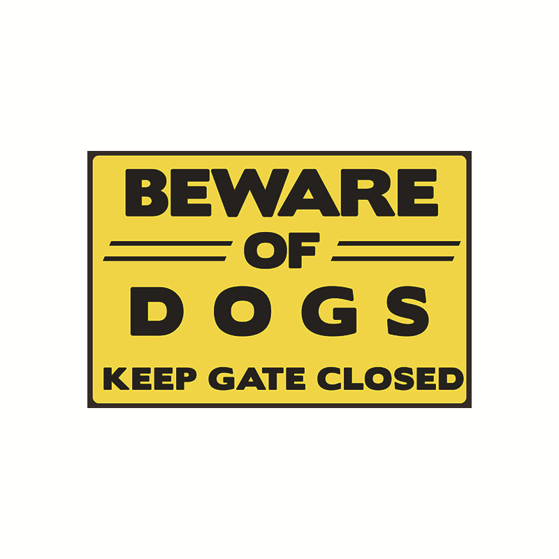 Beware of Dog Metal Tin Sign Collection- Multiple Variants