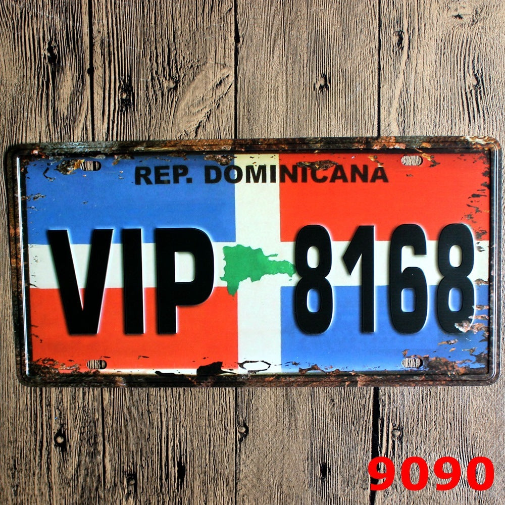 License Plate Shop Wall Decoration Toilet Tin Sign Retro Road Guide Metal Sign Painting Plaque Poster