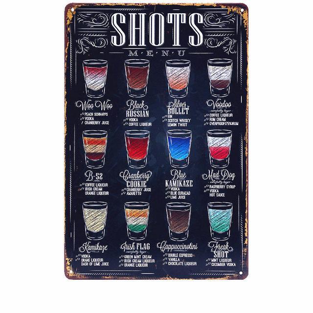 Kitchen Metal Tin Sign Collection - Multiple Variants