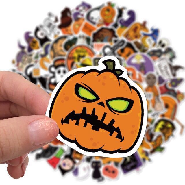 50pcs Halloween waterproof stickers