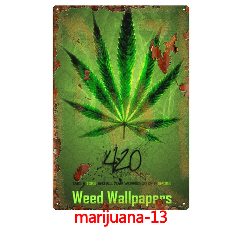 420 Metal Tin Sign Collection - Multiple Variants
