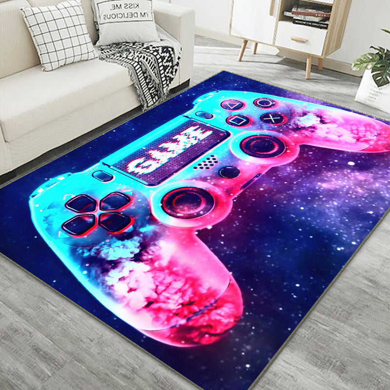 Home Living Room Game Console Controller Printed Decorative Carpet