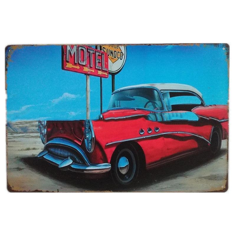 Retro Tin Painting Hot Selling Metal Crafts In Europe And America