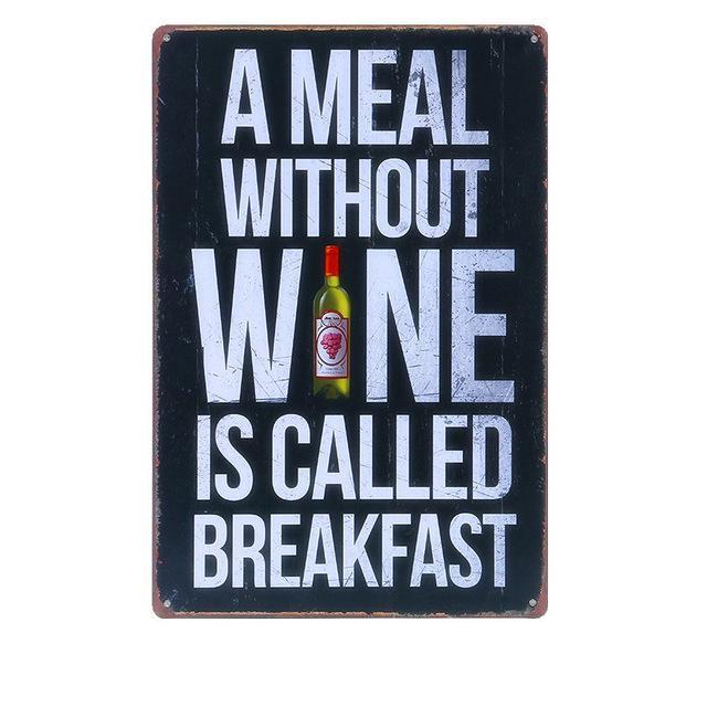 Kitchen Metal Tin Sign Collection - Multiple Variants