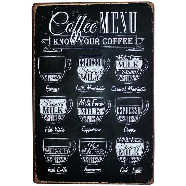 Kitchen Metal Tin Sign Collection - Multiple Variants