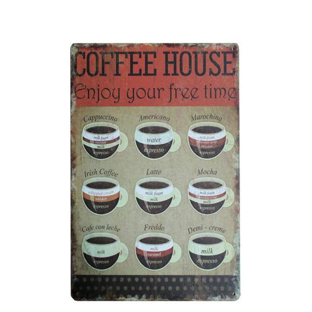 Kitchen Metal Tin Sign Collection - Multiple Variants