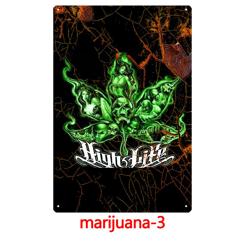 420 Metal Tin Sign Collection - Multiple Variants