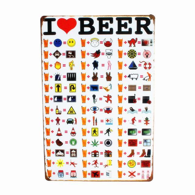 Kitchen Metal Tin Sign Collection - Multiple Variants