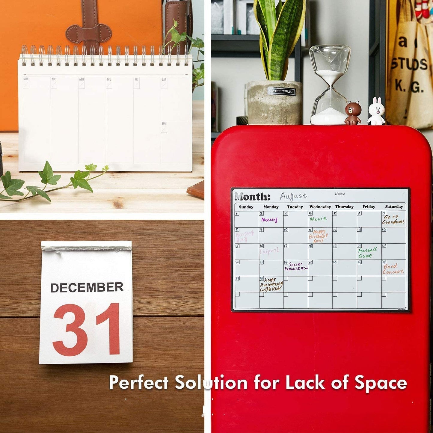 Monthly Schedule Memo Magnetic Refridgerator Magnets