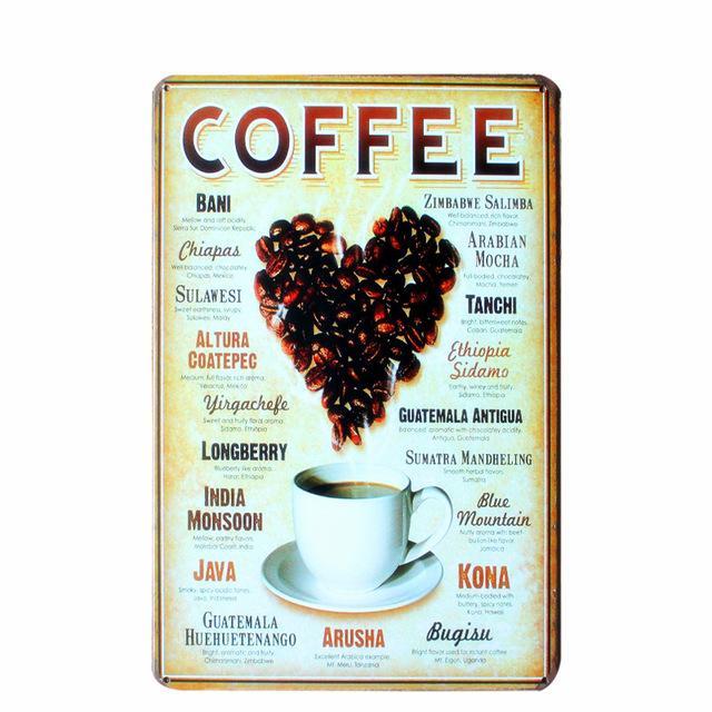 Kitchen Metal Tin Sign Collection - Multiple Variants