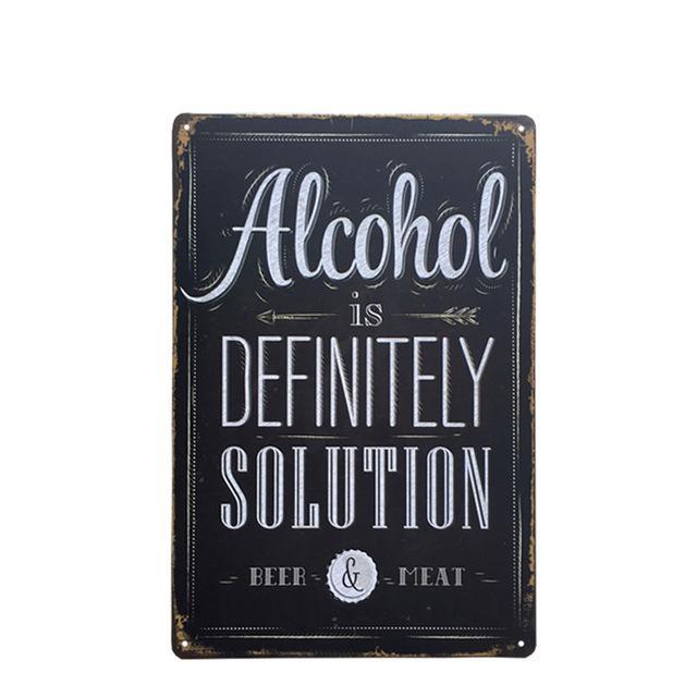 Kitchen Metal Tin Sign Collection - Multiple Variants