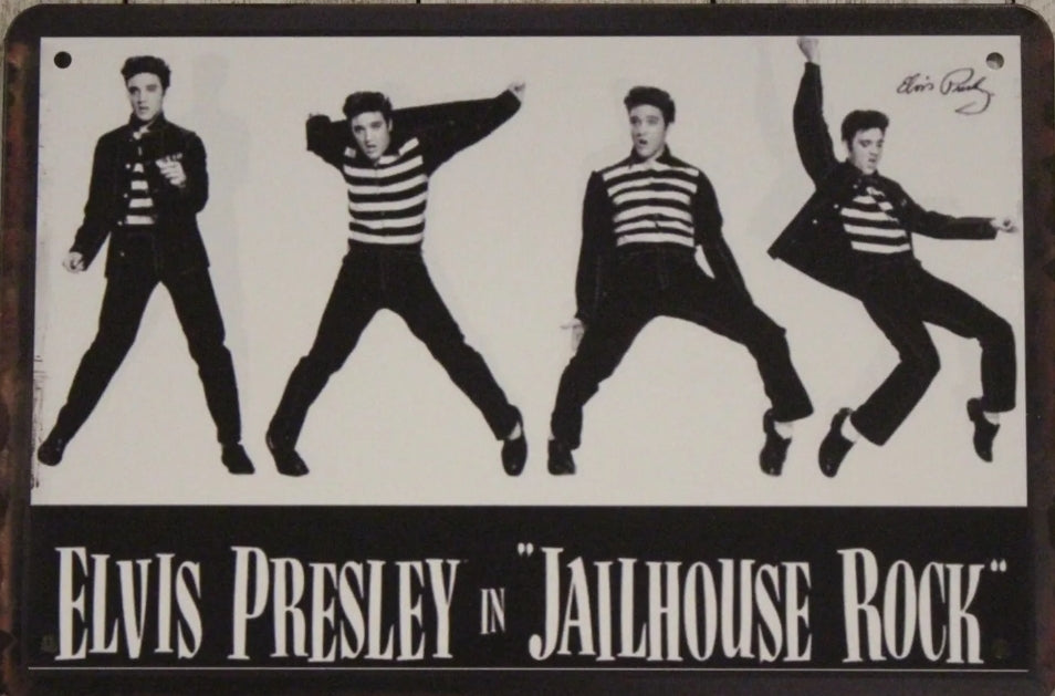 Elvis Metal Tin Sign-8"x12"