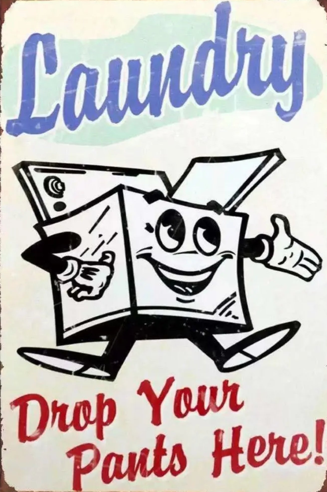 Laundry Metal Tin Sign