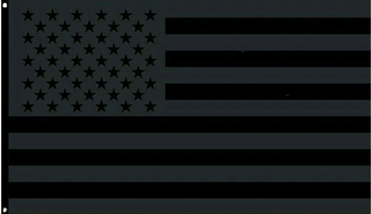 All Black American Flag
