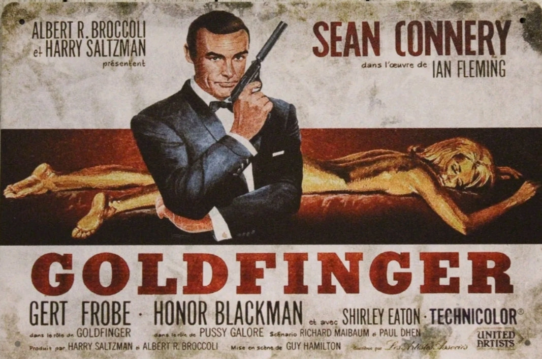 Goldfinger 007 Metal Tin Sign