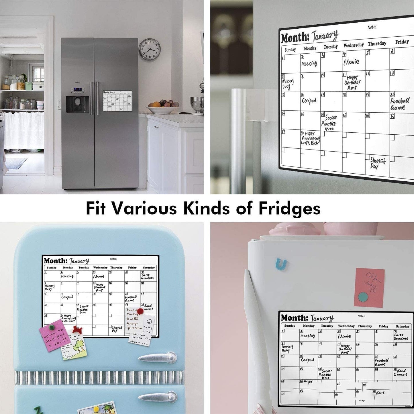 Monthly Schedule Memo Magnetic Refridgerator Magnets