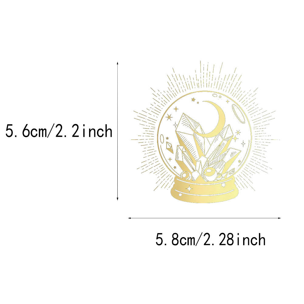 50 Colorful Laser Sticker Handbooks DIY Notebook Desktop Handbooks Decorative Waterproof Stickers