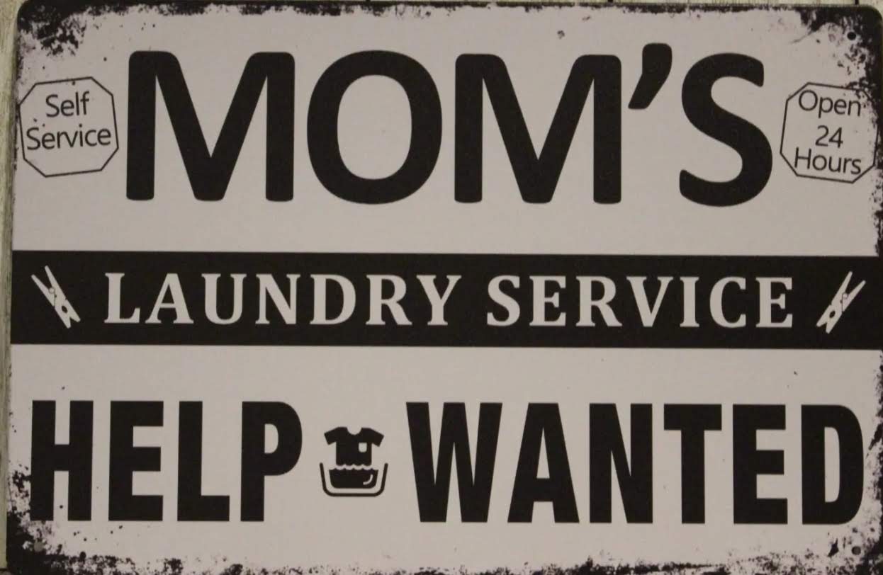 Moms Laundry Metal Tin Sign