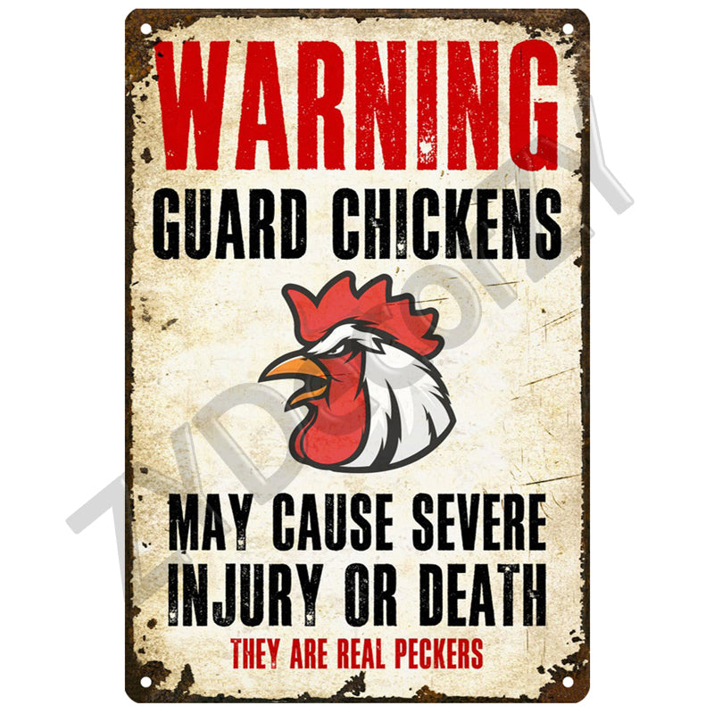 Bar/Cafe Decorative Metal Tin Sign Collection - Multiple Variants