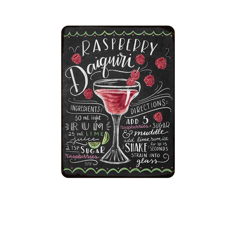 Bar Drinks Metal Tin Sign Collection - Multiple Variants
