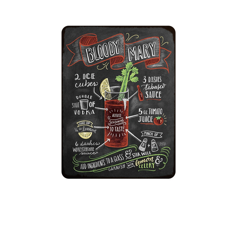 Bar Drinks Metal Tin Sign Collection - Multiple Variants