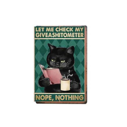 Cat Metal Tin Sign