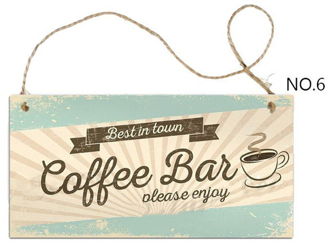 Coffee Hanging Wooden Sign Collection - Multiple Variants