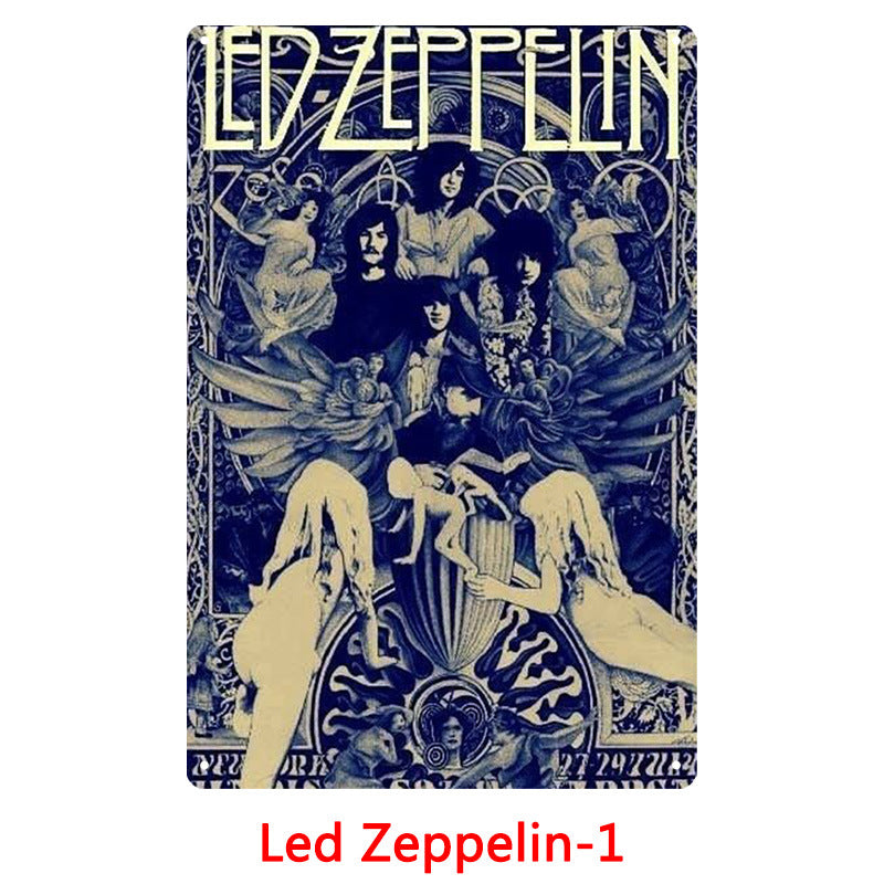 Led Zeppelin Metal Tin Sign Collection - Multiple Variants