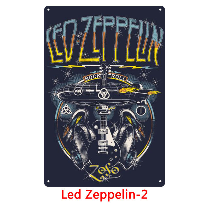 Led Zeppelin Metal Tin Sign Collection - Multiple Variants