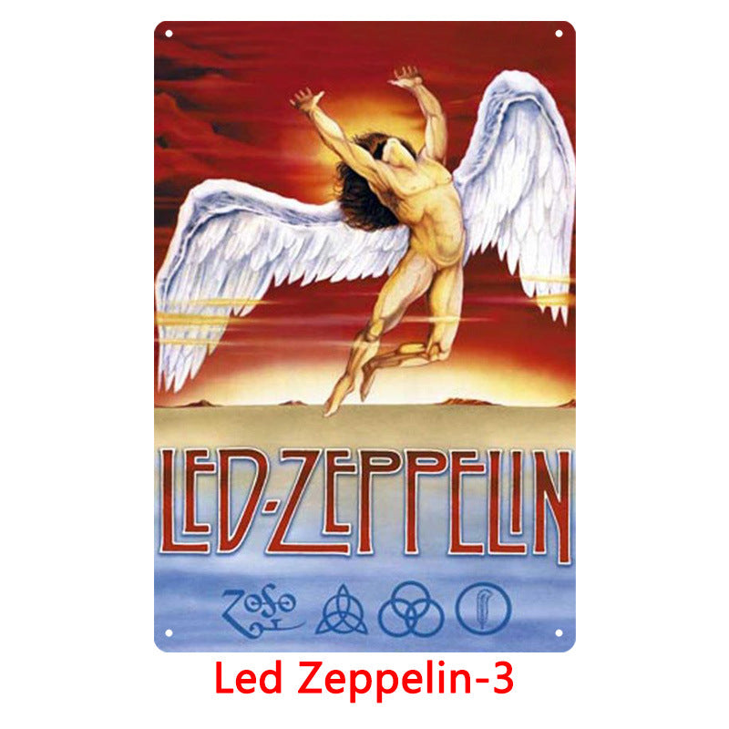Led Zeppelin Metal Tin Sign Collection - Multiple Variants