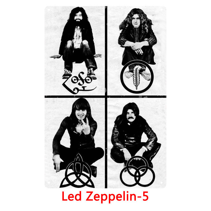 Led Zeppelin Metal Tin Sign Collection - Multiple Variants