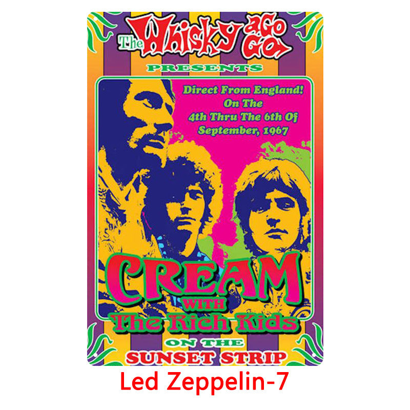 Led Zeppelin Metal Tin Sign Collection - Multiple Variants