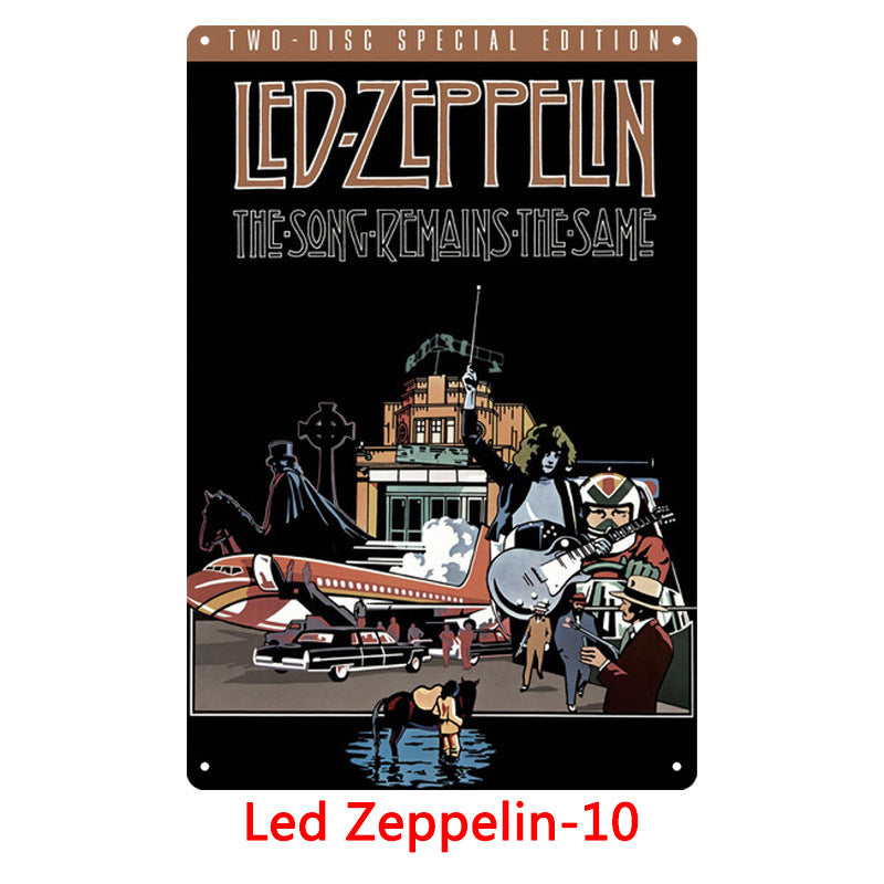 Led Zeppelin Metal Tin Sign Collection - Multiple Variants