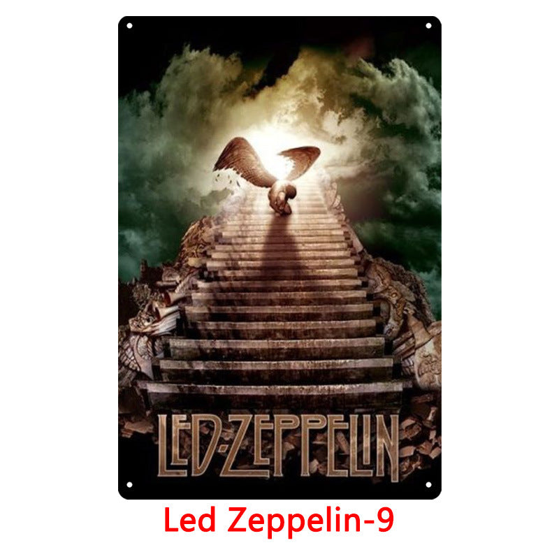 Led Zeppelin Metal Tin Sign Collection - Multiple Variants