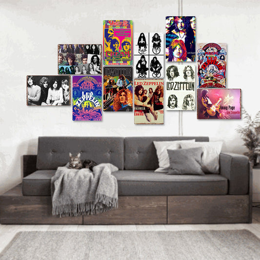 Led Zeppelin Metal Tin Sign Collection - Multiple Variants